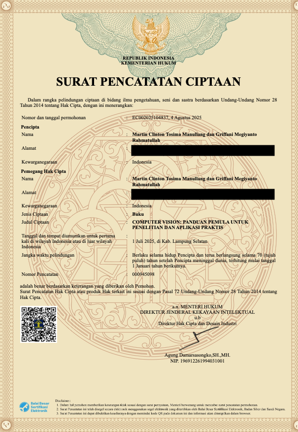 Copyright Certificate